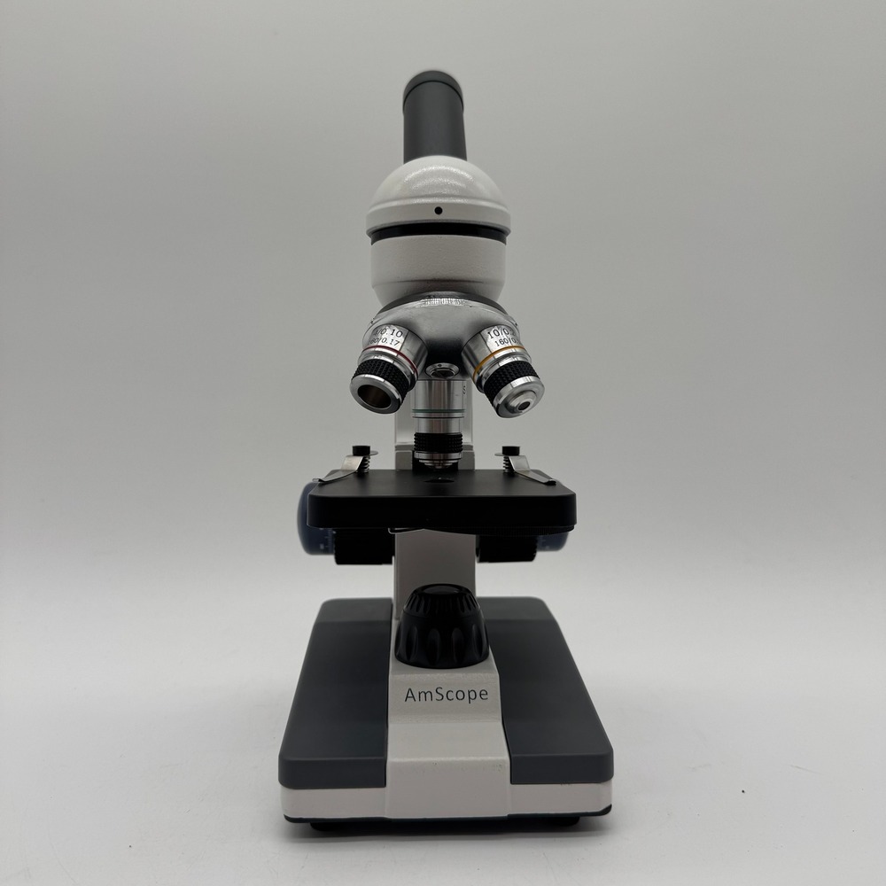 AmScope Monocular Compound Microscope with 2 Eyepieces Tested Working